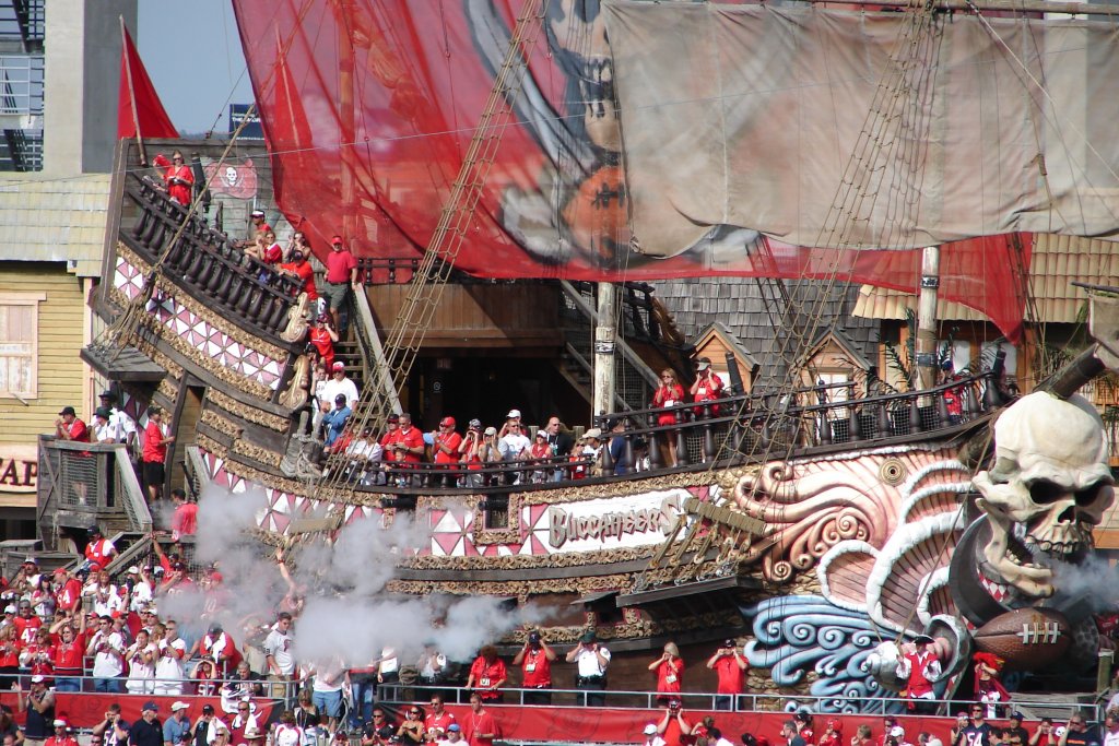 Barco pirata, estadio Raymond James