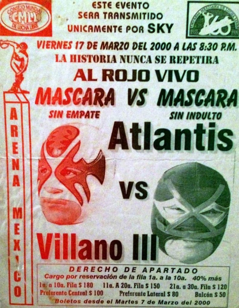 Cartel Atlantis vs Villano III