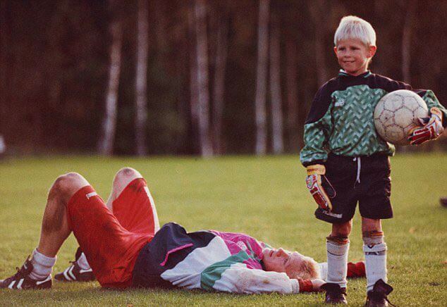 Peter y Kasper Schmeichel