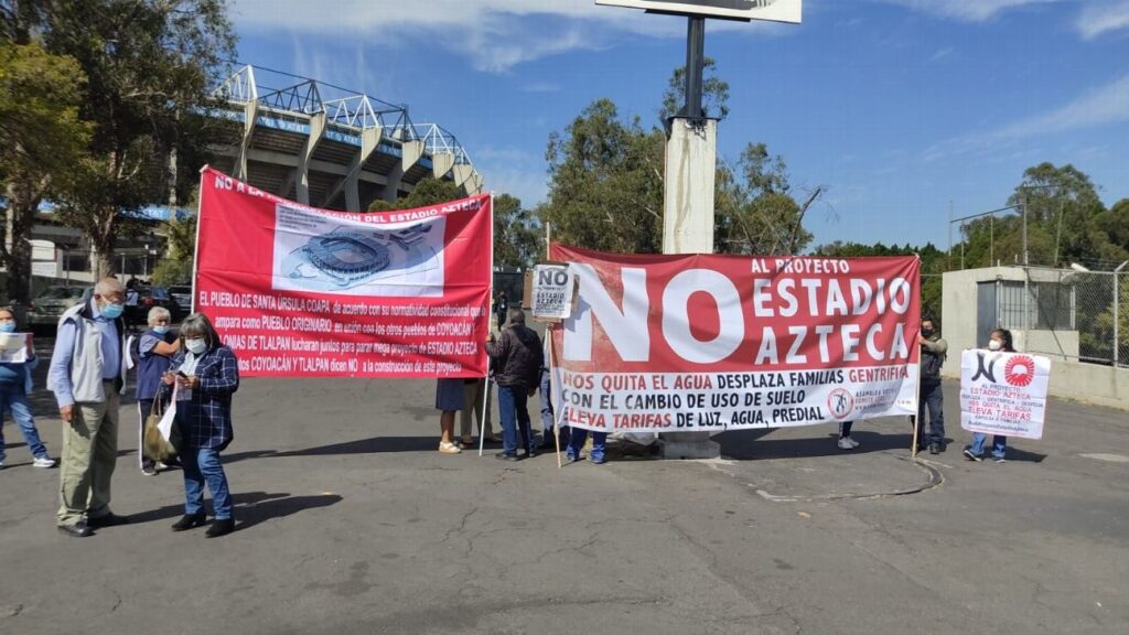 estadio Azteca protestas