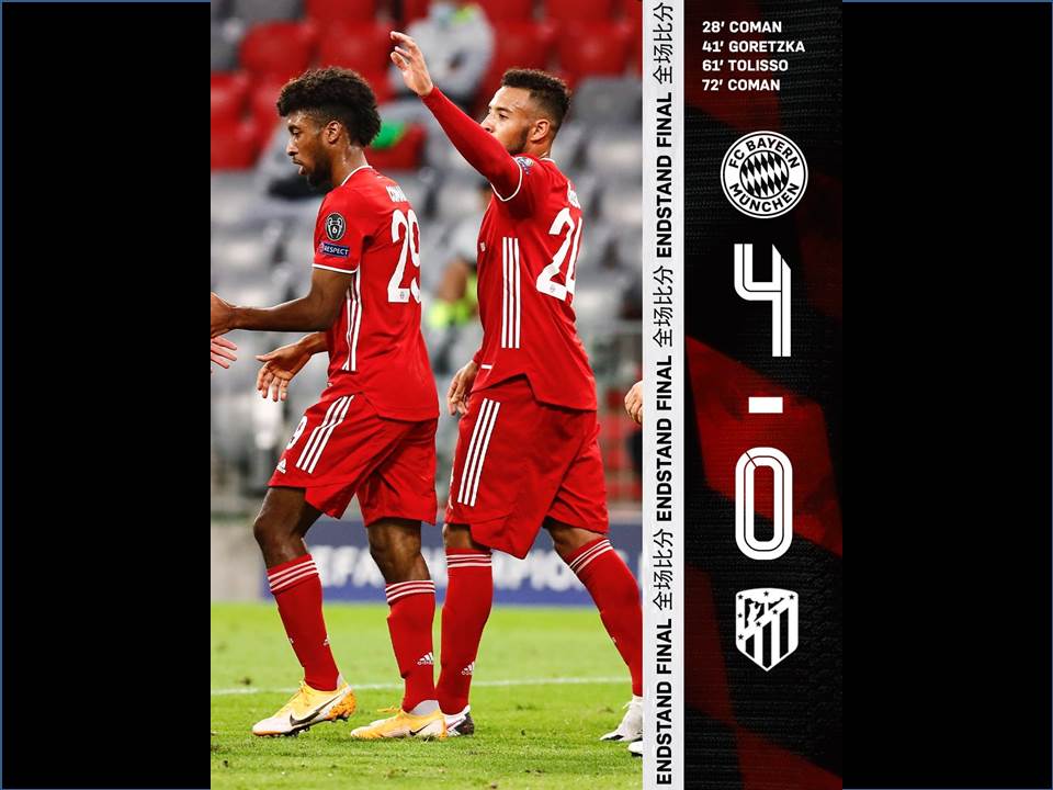 Bayern Munich debuta con goleada ante el Atlético de Madrid