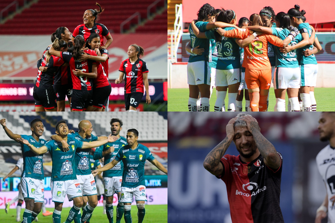 Atlas León Comparación Liga MX Liga MX Femenil