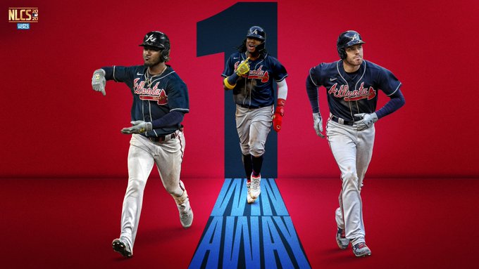 Fuente: @braves Bravos de Atlanta se acercan a la Serie Mundial