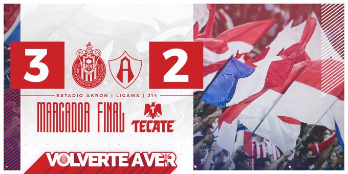 Chivas gana el Clásico Tapatío 3-2 al Atlas, con fiesta arbitral
