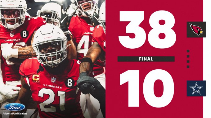 Cardinals apalean a Cowboys en su casa