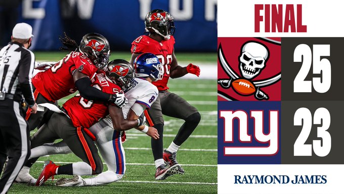 Bucs vencen a Giants