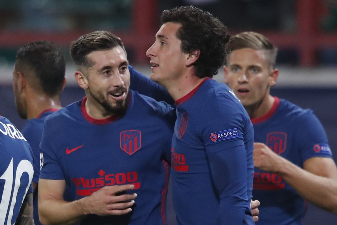 Pese al penal, Herrera fue el mejor jugador del Atleti ante Lokomotiv
