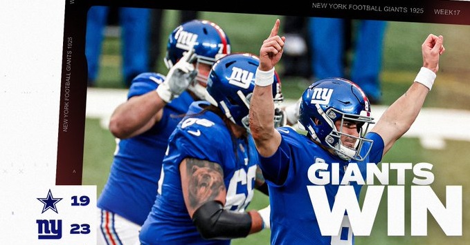 Giants NY, Cowboys Dallas, 2020