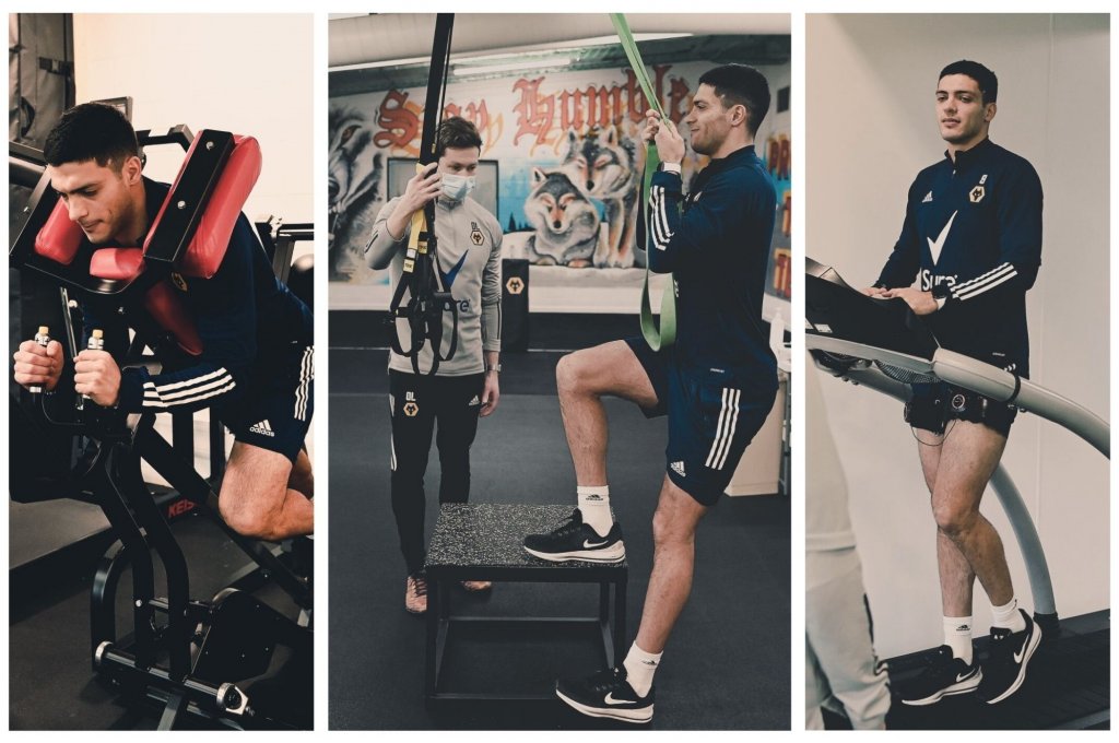 Raúl Jiménez, Wolverhampton, rehabilitación