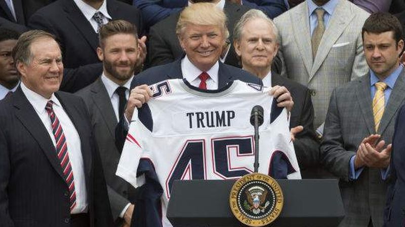IIBNLZEM4JH4VNRUD5LD3AWRC4 Bill Belichick, Donald Trump, Patriots,