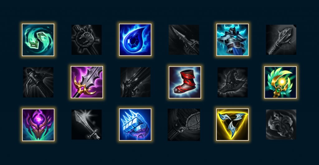 League of Legends objetos menos usados en la temporada 11