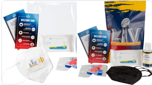 Kit covid-19 Super Bowl LV