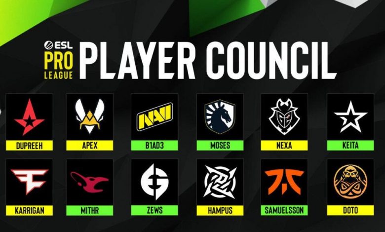 CS:GO tiene consejo de jugadores y entrenadores en ESL PRO League