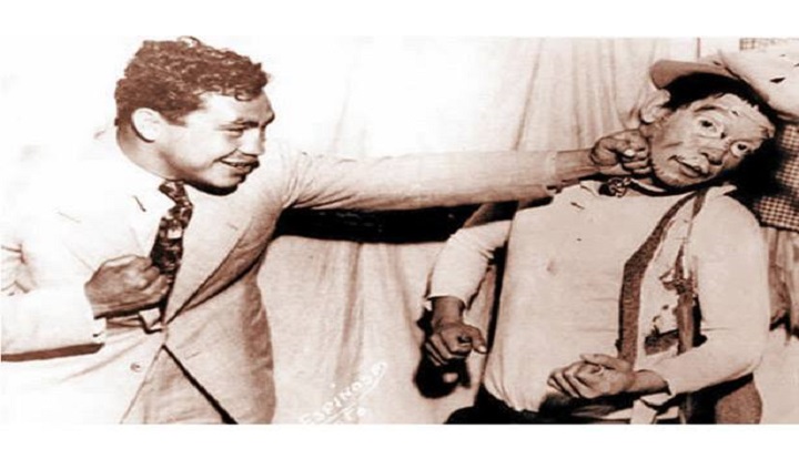 Chango Casanova y Mario Moreno Cantinflas