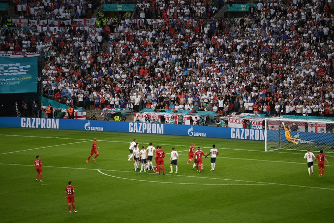 Dinamarca vs Inglaterra, gol