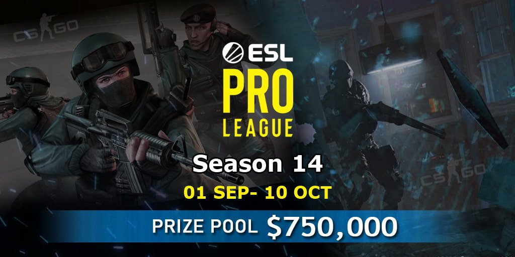 CS:GO: La ESL Pro League S14 se jugará de manera online
