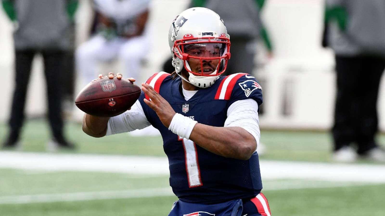 Cam Newton Cortado New England Patriots