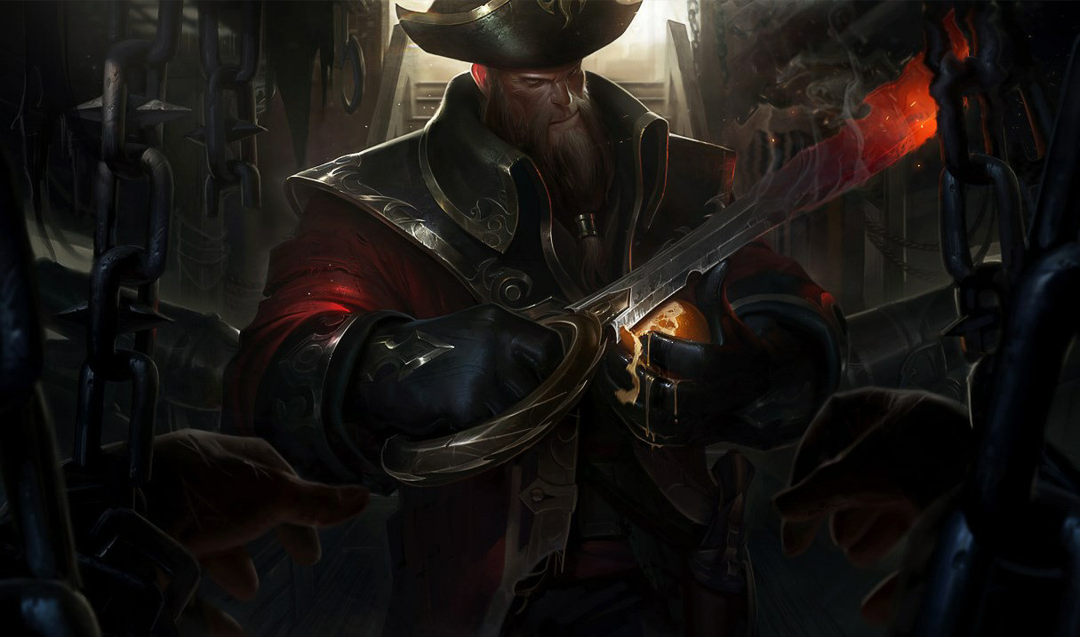 Gangplank League of Legends: Cercenador Divino o Trinidad en Gangplank