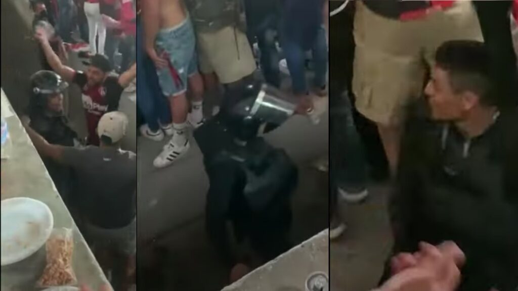 Aficionados Atlas Convencen Policía Porra