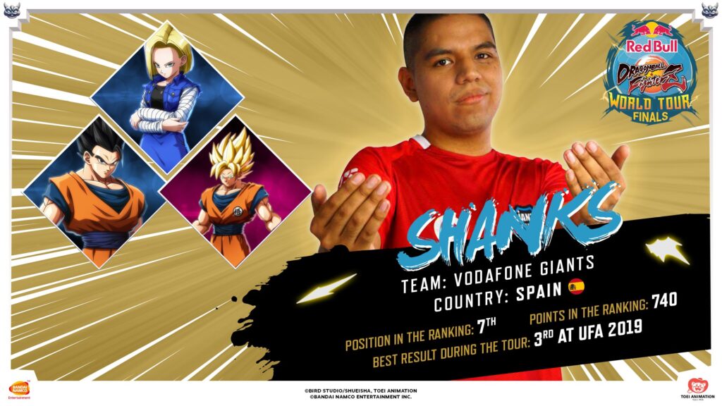 Shanks logra su clasificación al mundial de Dragon Ball FighterZ