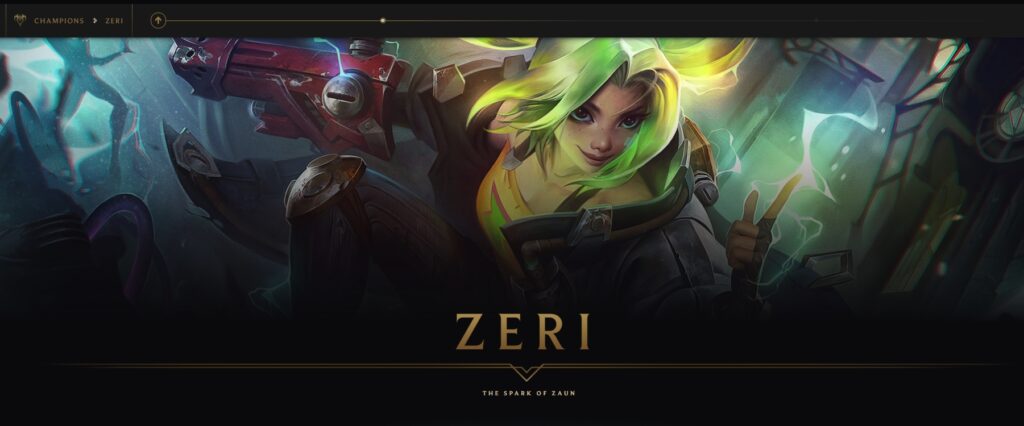 Riot Games nos ha presentado a Zeri, la nueva campeona de Lol
