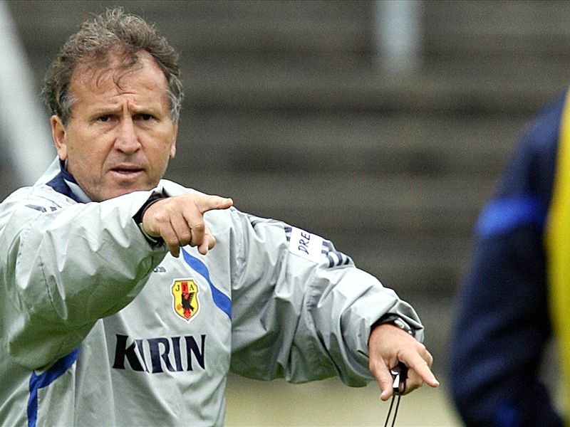 Zico con la selección de Japón