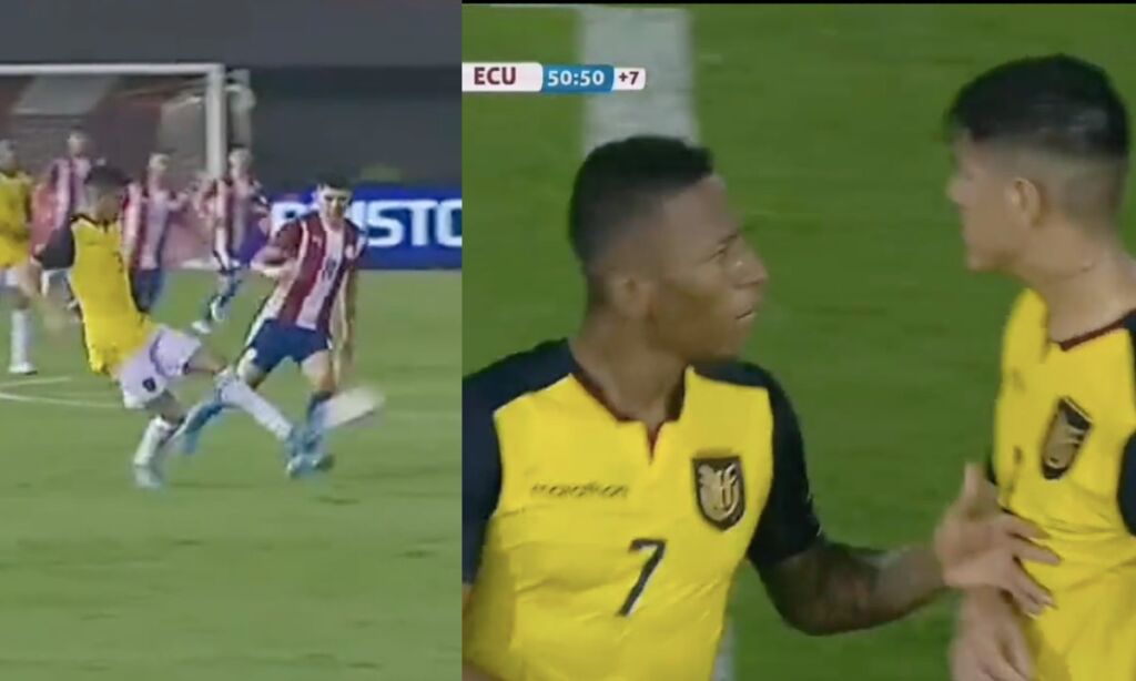 Defensa de Ecuador comete error