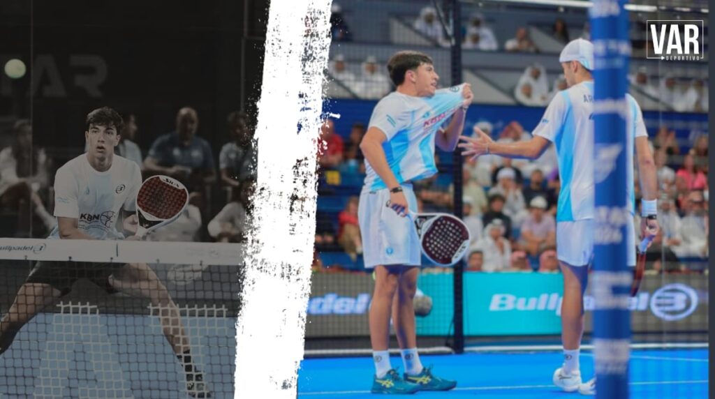 Tino Libaak junto a Leo Augsburguer, campeones del mundo