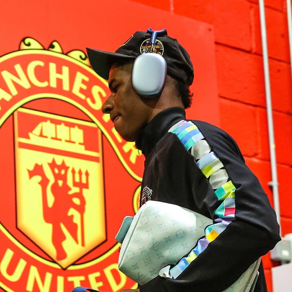 Rashford en el club de Old Trafford.
