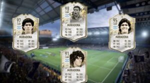 Todas las versiones de Maradona en su último FIFA