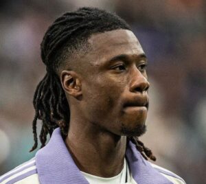 Camavinga, cara triste por su lesión