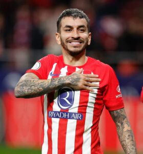 Correa, con la camiseta del Atlético de Madrid