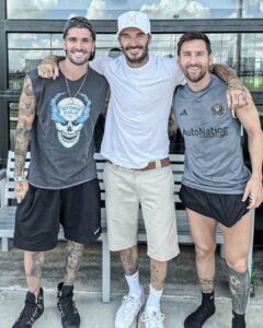 Messi, Beckham y De Paul