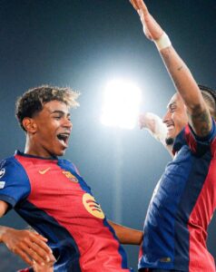 Lamine Yamal y Raphinha juntos