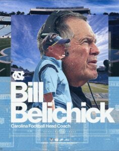 Bill Belichick no fue Salón de la Fama en 2026, pero continúa su carrera omo coach en North Carolina