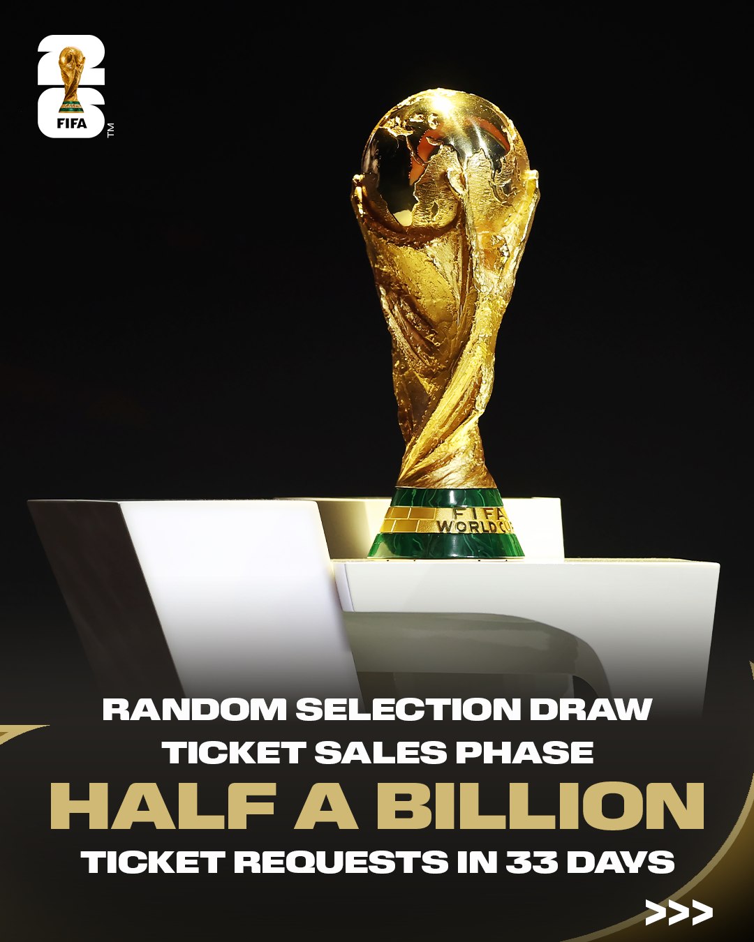 La FIFA recibió una cantidad récord de solicitudes por boletos para el Mundial 2026