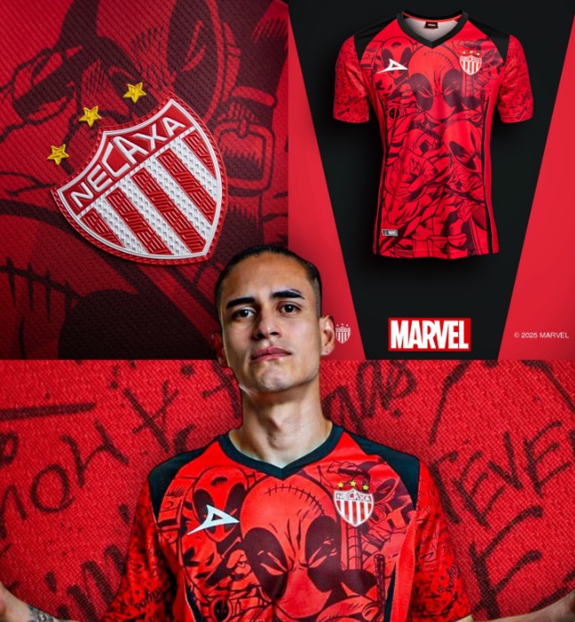 Necaxa presentó su jersey de colección con diseño de Deadpool