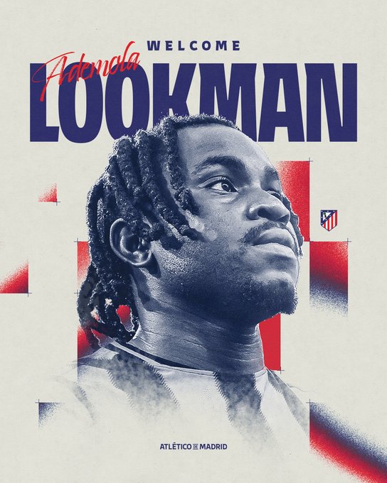 El Atlético de Madrid fichó al nigeriano Ademola Lookman, como el jugador más caro en el mercado invernal en España