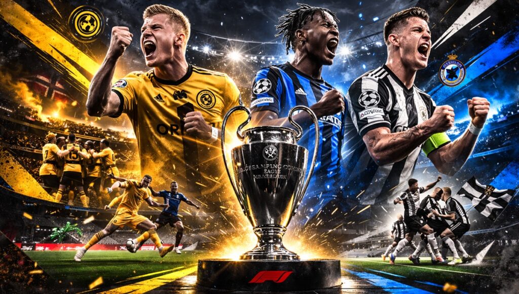 Bodo Glimt y Brugge dieron la sorpresa en la jornada de miércoles de los playoffs de la Champions League 2025-26