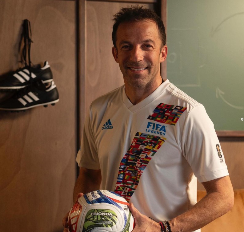 Del Piero es embajador de la FIFA y analista de la televisión donde lamentó la crisis del fútbol italiano en Champions