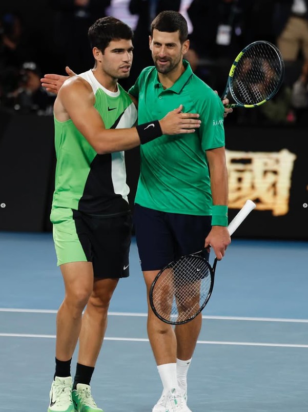 Djokovic no persigue a Alcaraz, al contrario, le ha mostrado un profundo respeto a su talento