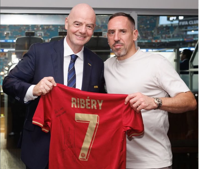 Franck Ribéry se mantiene activo disputando partidos de celeridades alrededor del mundo
