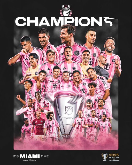 Inter Miami obtuvo su primer título de líga de la mano de Lionel Messi en 2025