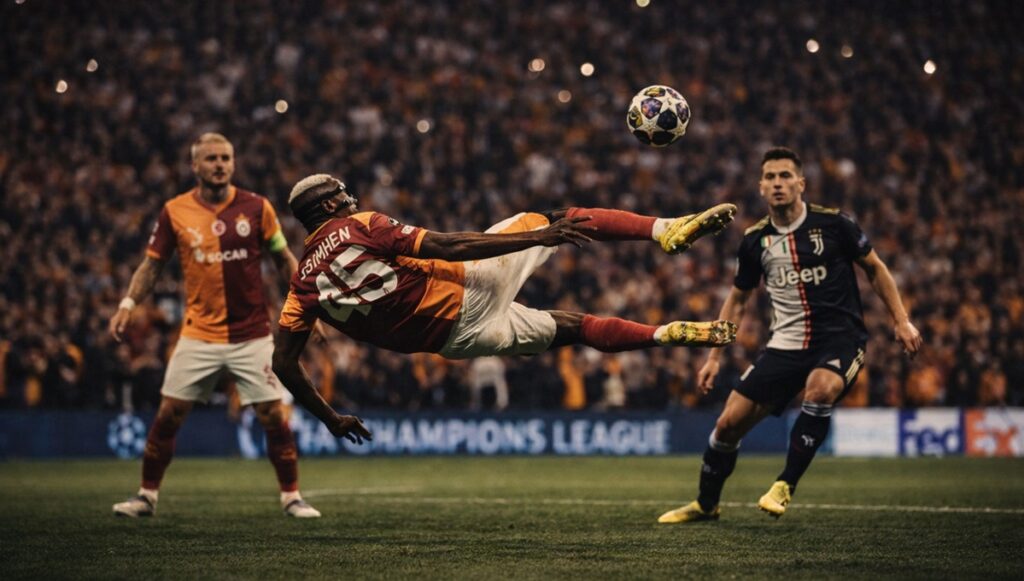 Galatasaray echa a Juventus de Champions con gol de Osimeh
