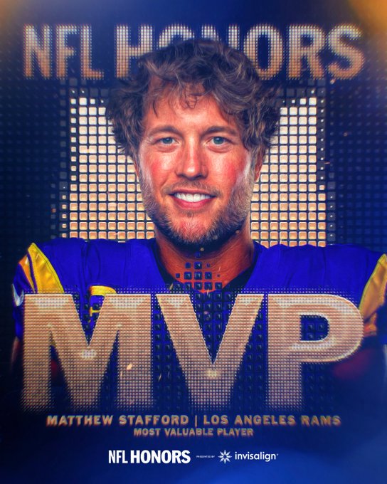 Después de 17 años de carrera, Matthew Stafford ganó su primer título MVP de la NFL 2025
