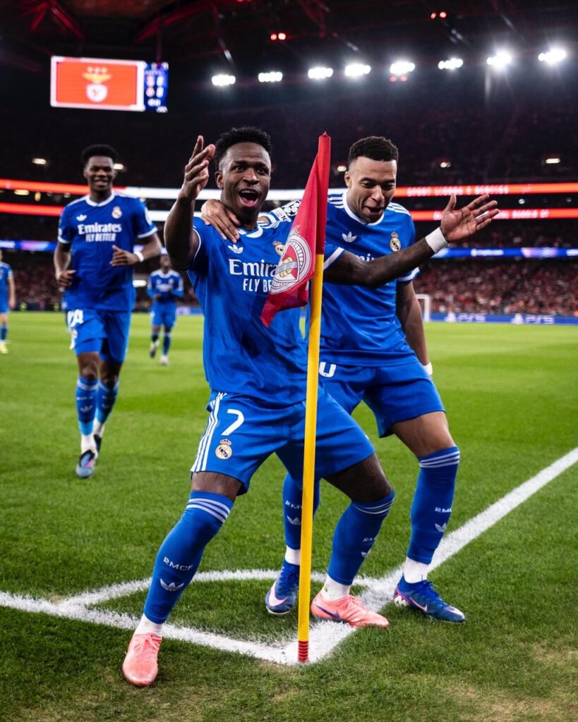 Pese al incidente, Vinicius resolvió el partido ante Benfica con un golazo