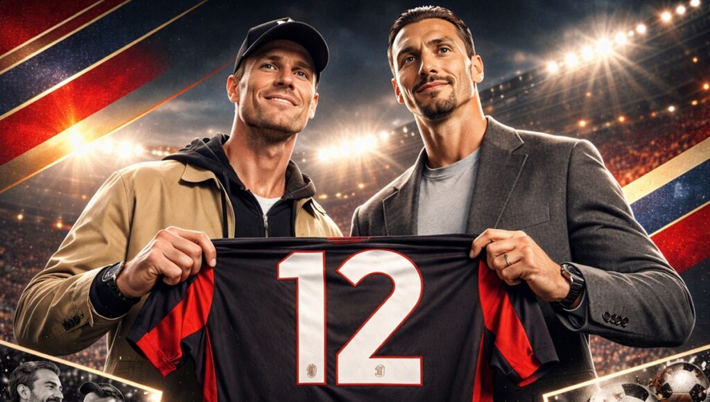 Tom Brady se reúne con Zlatan en un encuentro histórico en la ciudad de Milán
