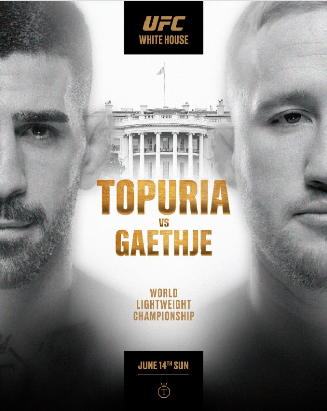 Cartel de UFC Fredon 250 en la Casa Blanca