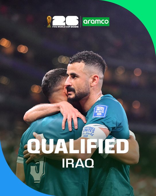 Iraq fue el último equipo calificado al Mundial 2026 y vuelve a la Copa del Mundo 40 años después