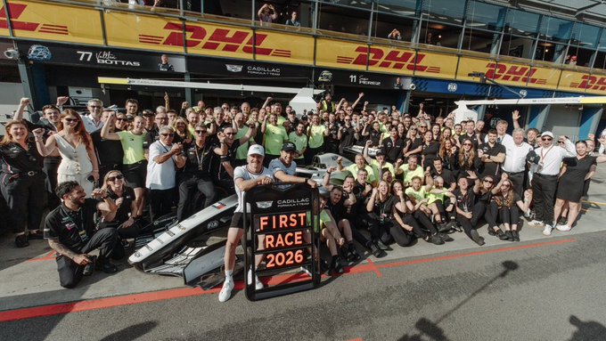 La escudería Cadillac enfrentó su primera prueba como equipo oficial de F1